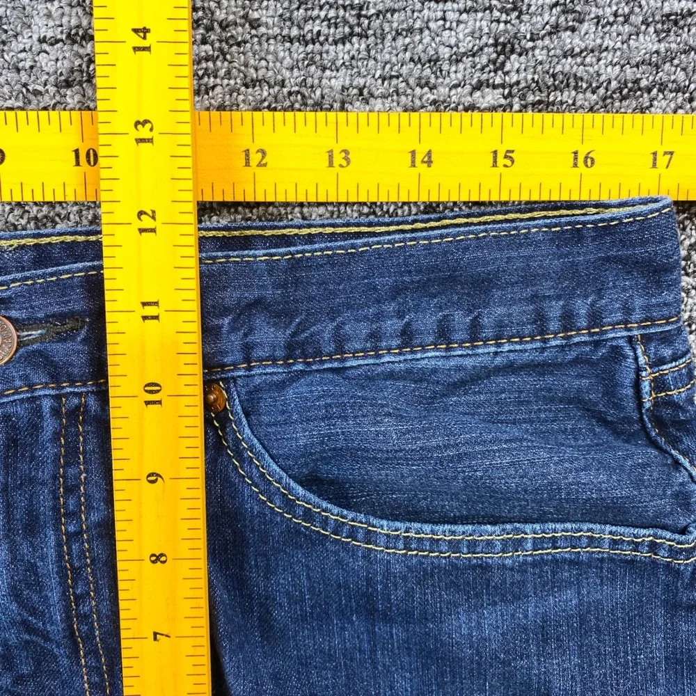 Levis 505 Jeans Mens 36x32 Blue Dark Wash Regular Fit Straight Leg 2017